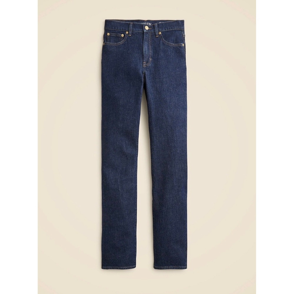J.Crew Vintage Straight Jeans Womens 26T Dark Indigo Wash High Rise Denim Pants